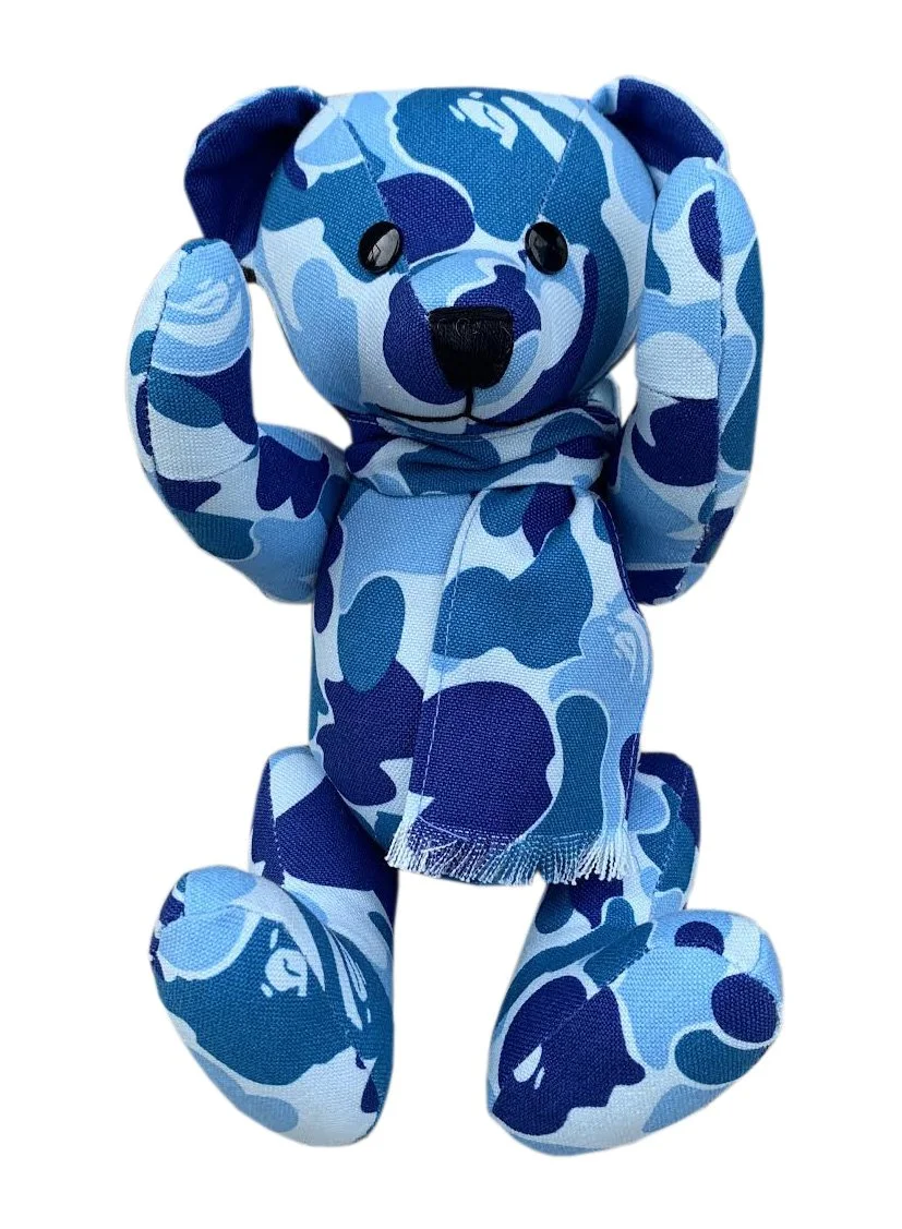 Vintage Bape Plush Blue Camo Bear NIB — RootsBK
